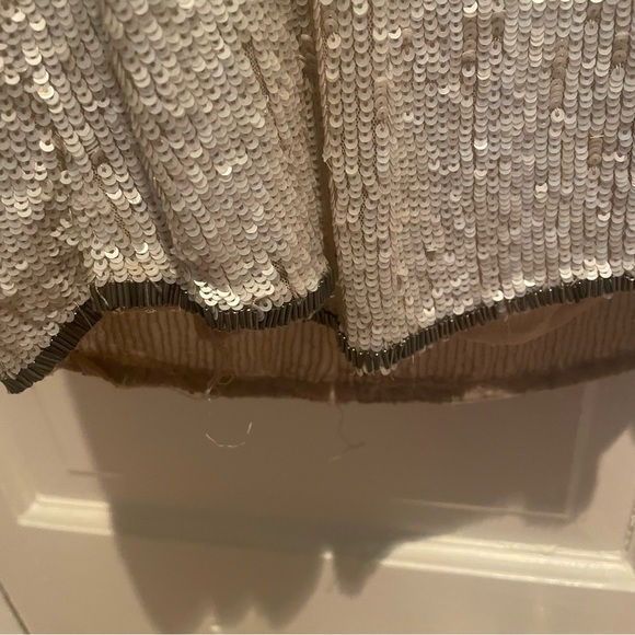 Hannah Jo Beige Sequin Beaded Tank Blouse - Picture 6 of 6